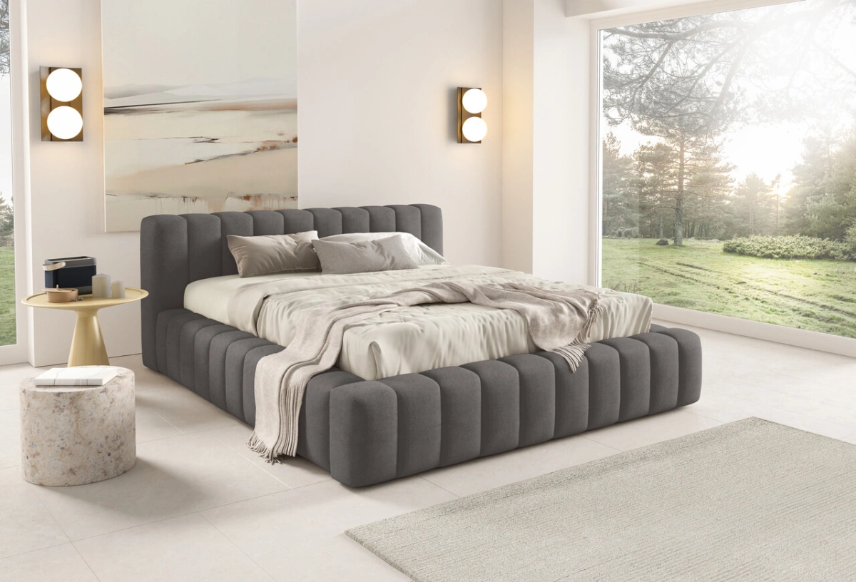 Gino soft bed with low headboard - Image 7