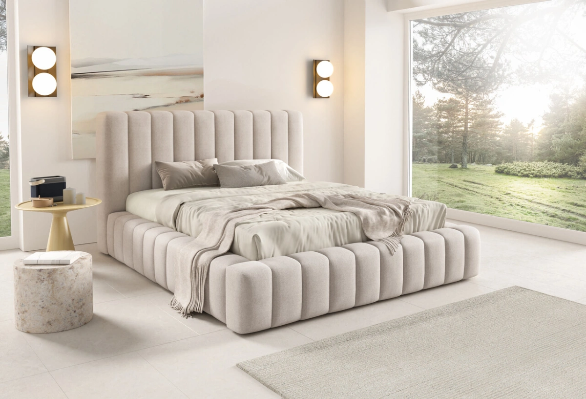 Gino soft bed with high headboard - Image 2