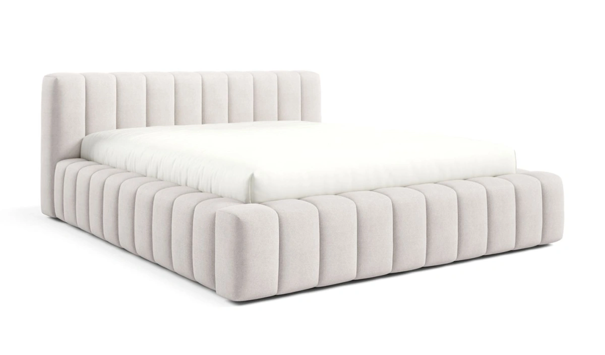 Gino soft bed with low headboard