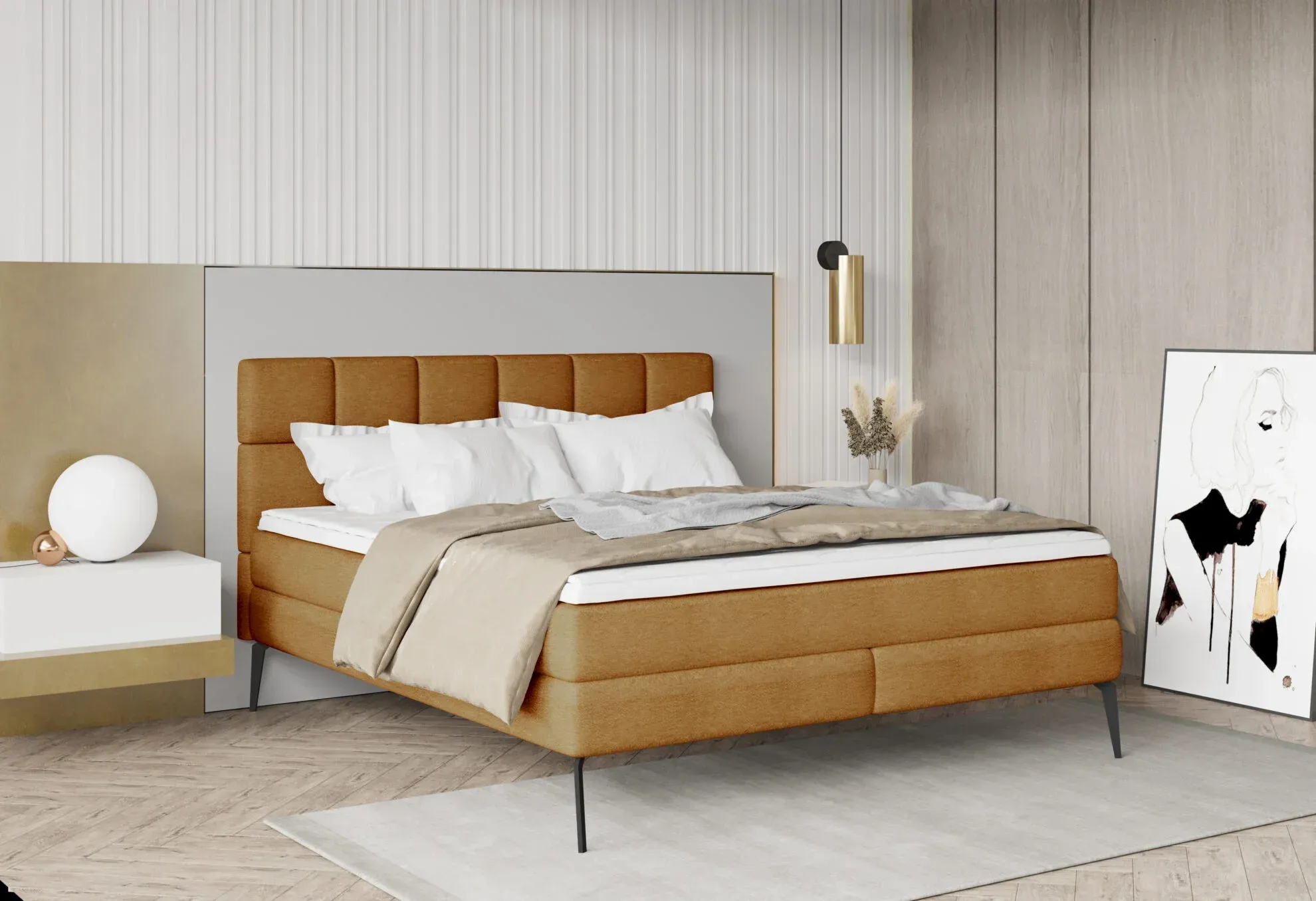 Continental bed Adel 140x200 Gr1 - Image 7