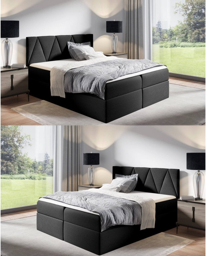 Aldo continental bed 160x200, upholstered, mattresses, mattress with cover, container - Image 7