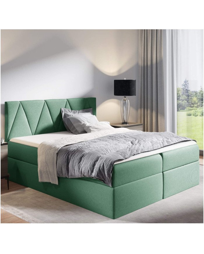 Aldo continental bed 160x200, upholstered, mattresses, mattress with cover, container