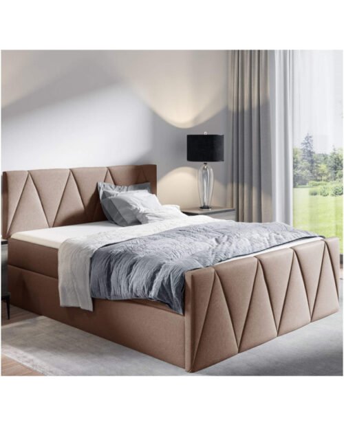 Aldo Lux continental bed 160×200, upholstered, mattresses, mattress with cover, container