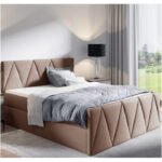 Aldo Lux continental bed 180x200, upholstered, mattresses, mattress with cover, container