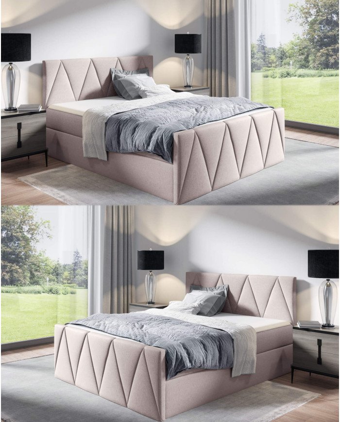 Aldo Lux continental bed 200x200, upholstered, mattresses, mattress with cover, container - Image 7