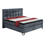 Aleksandra continental bed, 160x200 cm, upholstered, with multi-pockets and pockets Gr1 mattress