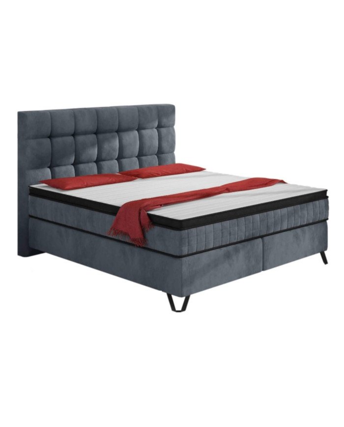 Aleksandra continental bed, 180x200 cm, upholstered, with multi-pockets and pocket mattress