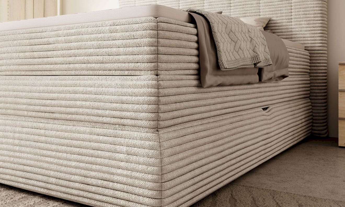 Continental bed "Amber" 180x200 Gr1 - Image 5