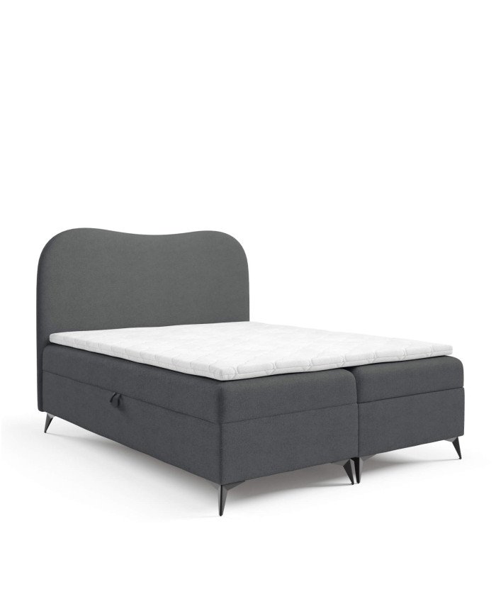 Ambra continental bed 120x200, upholstered, mattresses, mattress with cover, container - Image 7