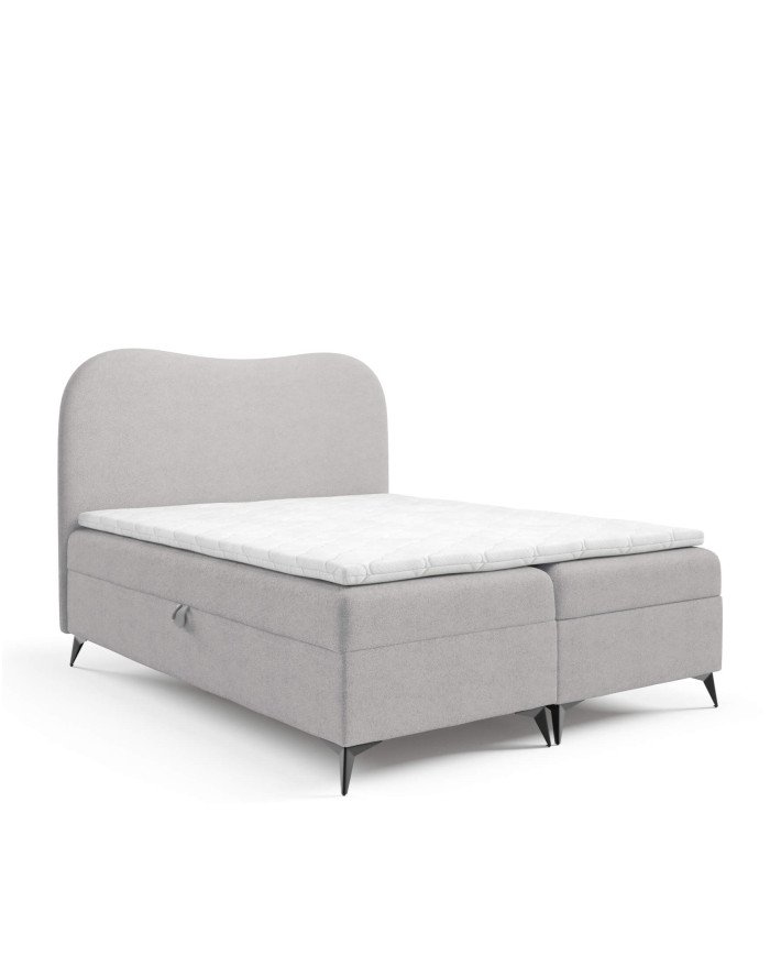 Ambra continental bed 180x200, upholstered, mattresses, mattress with cover, container - Image 6