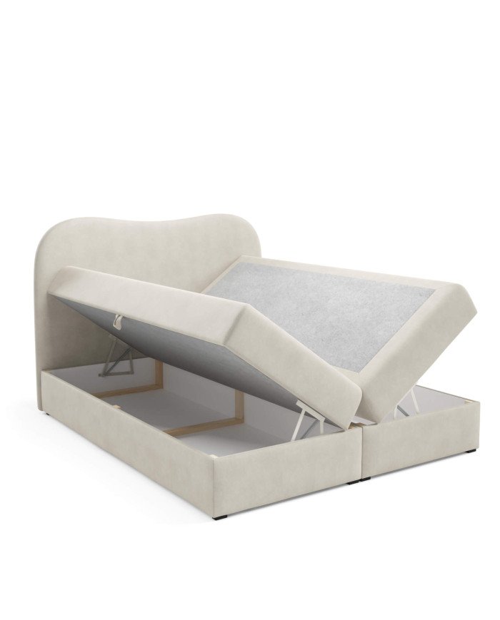 Ambra Lux continental bed 160x200, upholstered, mattresses, mattress with cover, container - Image 7