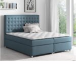 Asti continental bed 140x200, upholstered, mattress, mattress cover, container