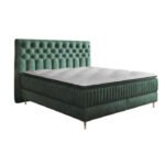 Astoria continental bed, 180 x 200 cm, upholstered, with pocket and Bonnell spring mattress Gr5