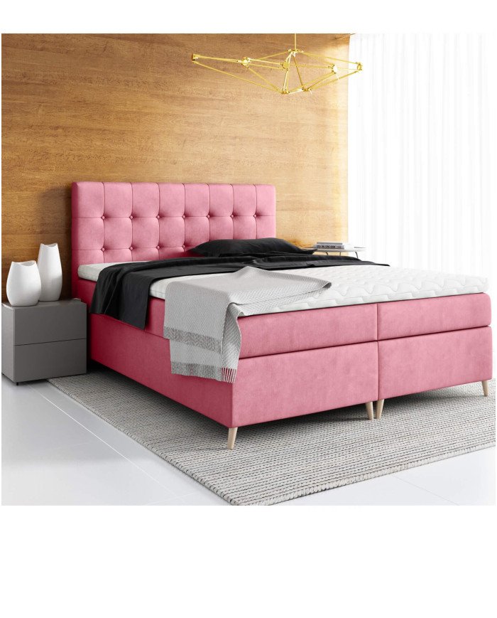 Avanti continental bed 120x200, upholstered, mattress, mattress cover, container