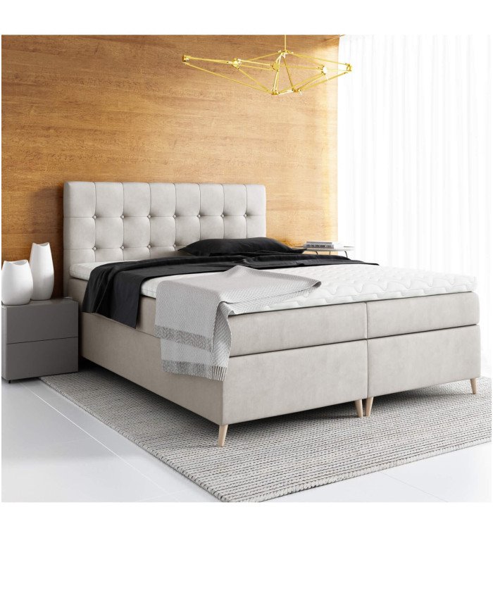 Avanti continental bed 180x200, upholstered, mattress, mattress cover, container - Image 2