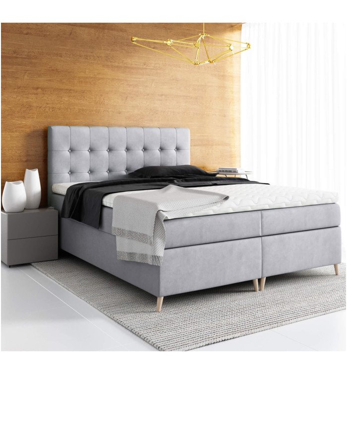 Avanti continental bed 200x200, upholstered, mattress, mattress cover, container - Image 3