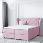 Bakarat continental bed 200x200, upholstered, mattress, mattress cover, container