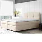 Bari continental bed 140x200, upholstered, mattress, mattress cover, container