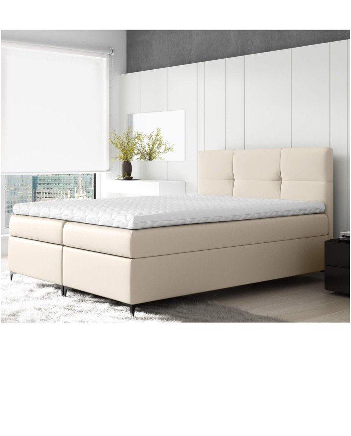 Bari continental bed 180x200, upholstered, mattress, mattress cover, container