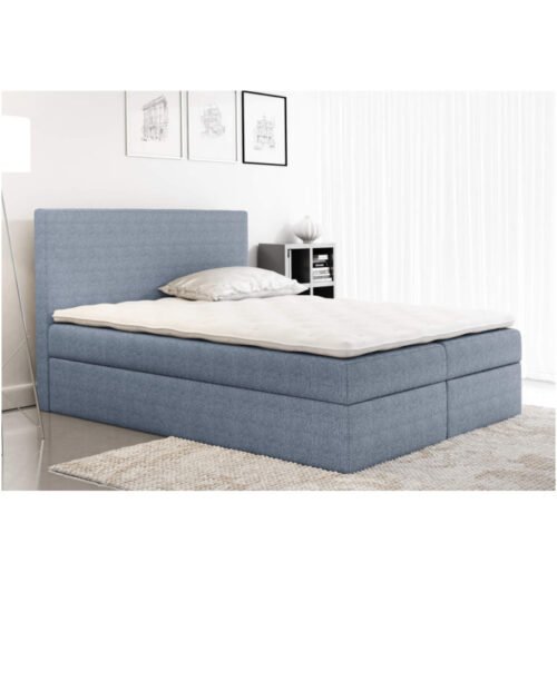 Simple continental bed 120×200, upholstered, mattress, mattress cover, container