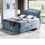 Bedran continental bed 120x200, upholstered, mattress, mattress cover, container