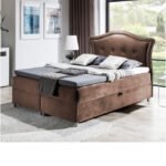 Bedran continental bed 140x200, upholstered, mattress, mattress cover, container