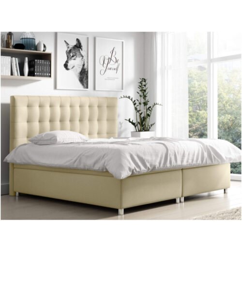 Bella continental bed 180×200, upholstered, mattress, mattress cover, container