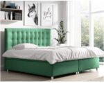 Bella continental bed 200x200, upholstered, mattress, mattress cover, container