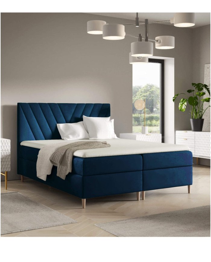 Beno continental bed 180x200, upholstered, mattresses, mattress topper, container - Image 2
