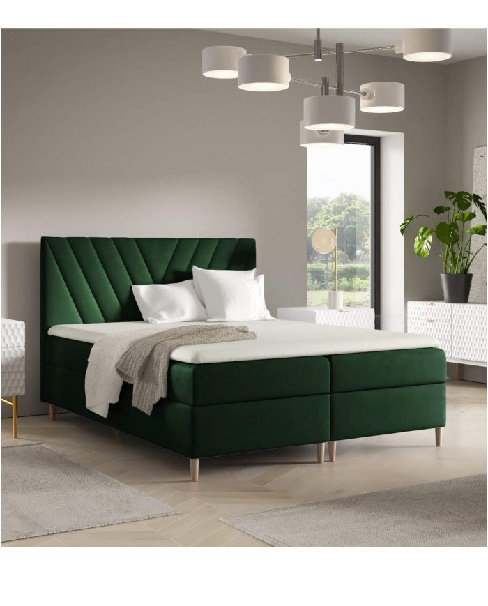 Beno continental bed 180x200, upholstered, mattresses, mattress topper, container - Image 3
