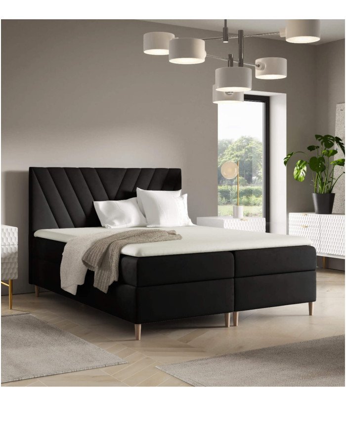 Beno continental bed 180x200, upholstered, mattresses, mattress topper, container - Image 4