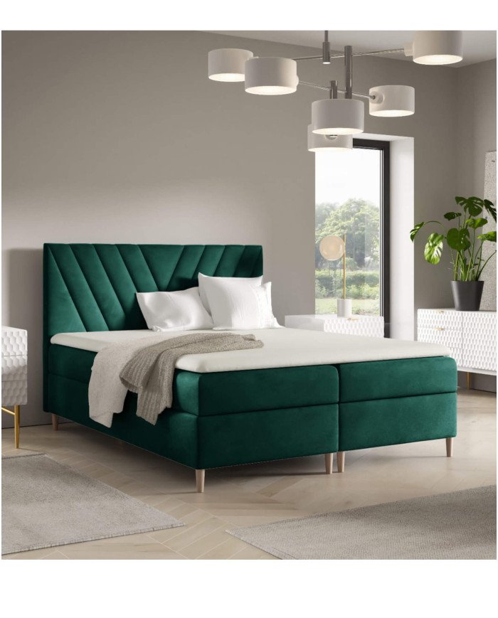 Beno continental bed 180x200, upholstered, mattresses, mattress topper, container - Image 5