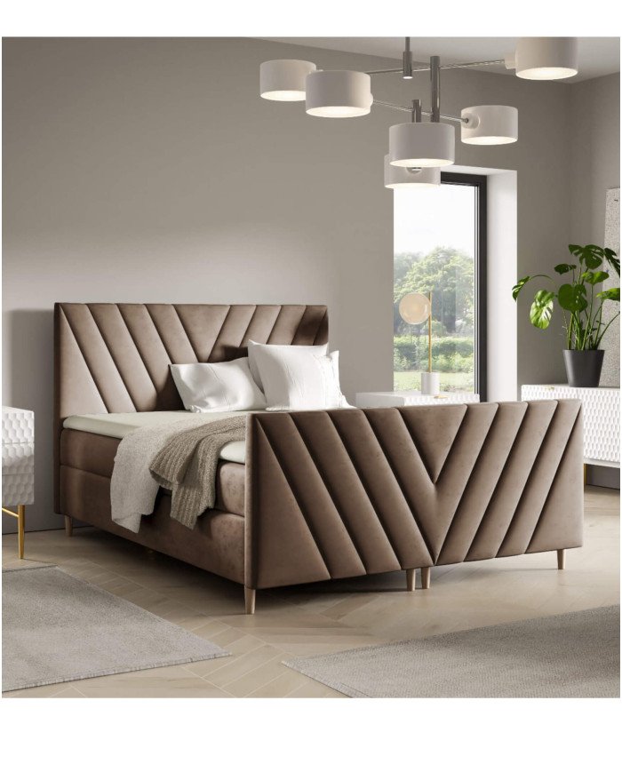 Beno Plus continental bed 180x200, upholstered, mattresses, mattress topper, container - Image 5