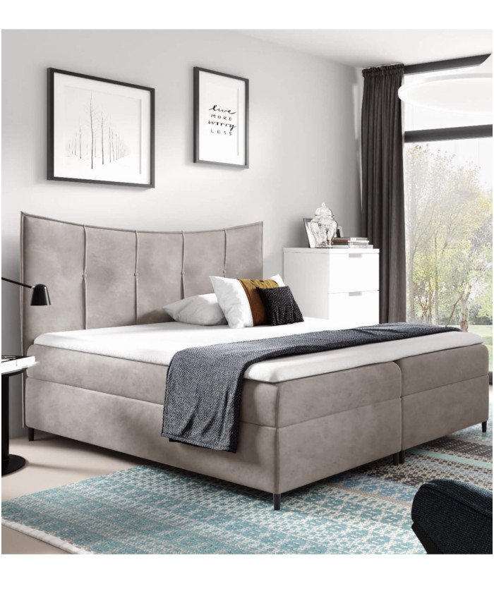 Bergamo continental bed 120x200, upholstered, mattresses, mattress with cover, container