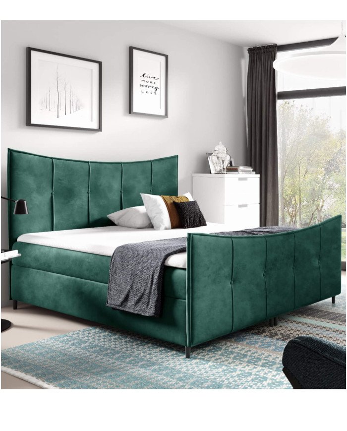 Continental bed Bergamo Lux 200x200, upholstered, mattresses, mattress topper, container