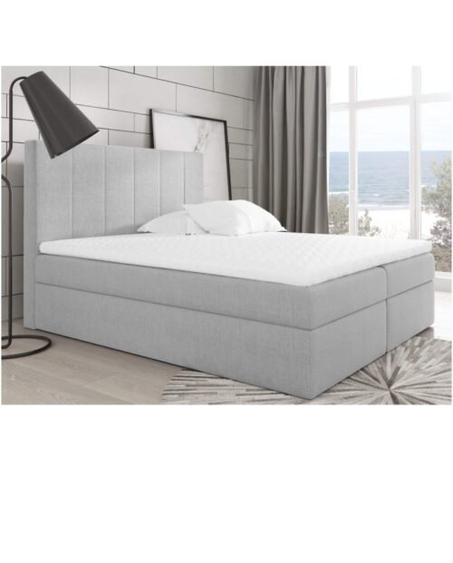 Bono continental bed 160×200, upholstered, mattress, mattress cover, container