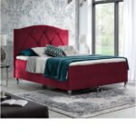 Brando continental bed 120x200, upholstered, mattress, mattress cover, container
