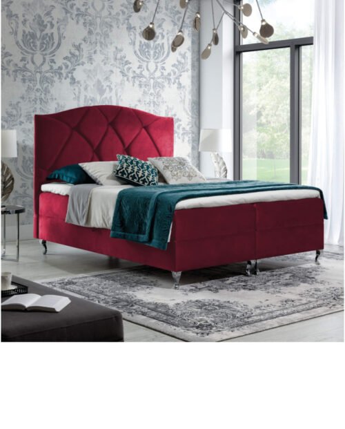 Brando continental bed 120×200, upholstered, mattress, mattress cover, container