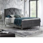 Brando continental bed 140x200, upholstered, mattress, mattress cover, container