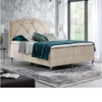 Brando continental bed 180x200, upholstered, mattress, mattress cover, container