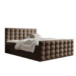 Calvani continental bed 160x200, upholstered, mattresses, mattress with cover, container