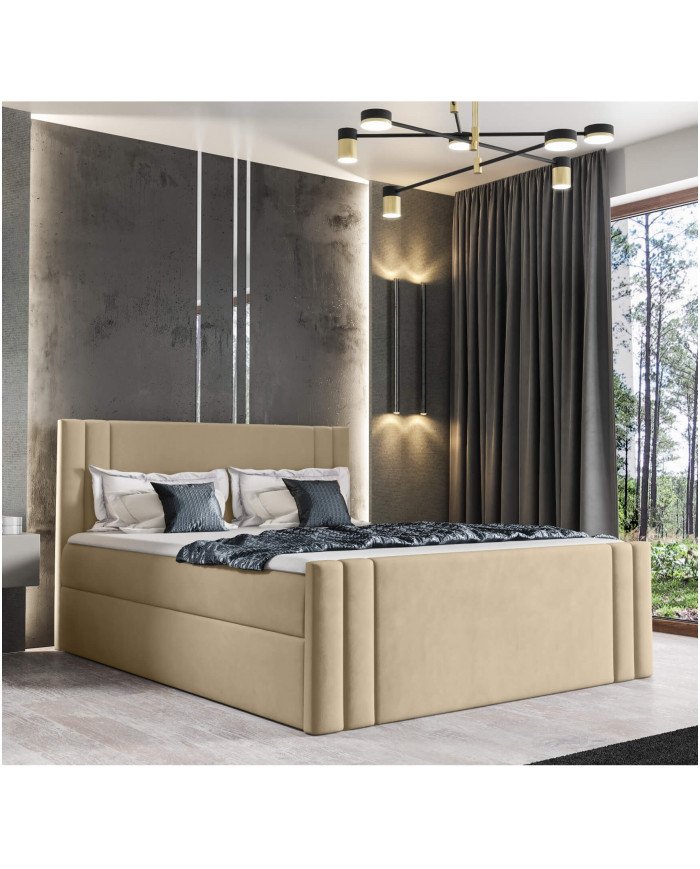 Carmen continental bed 140x200, upholstered, mattresses, mattress topper, container - Image 5