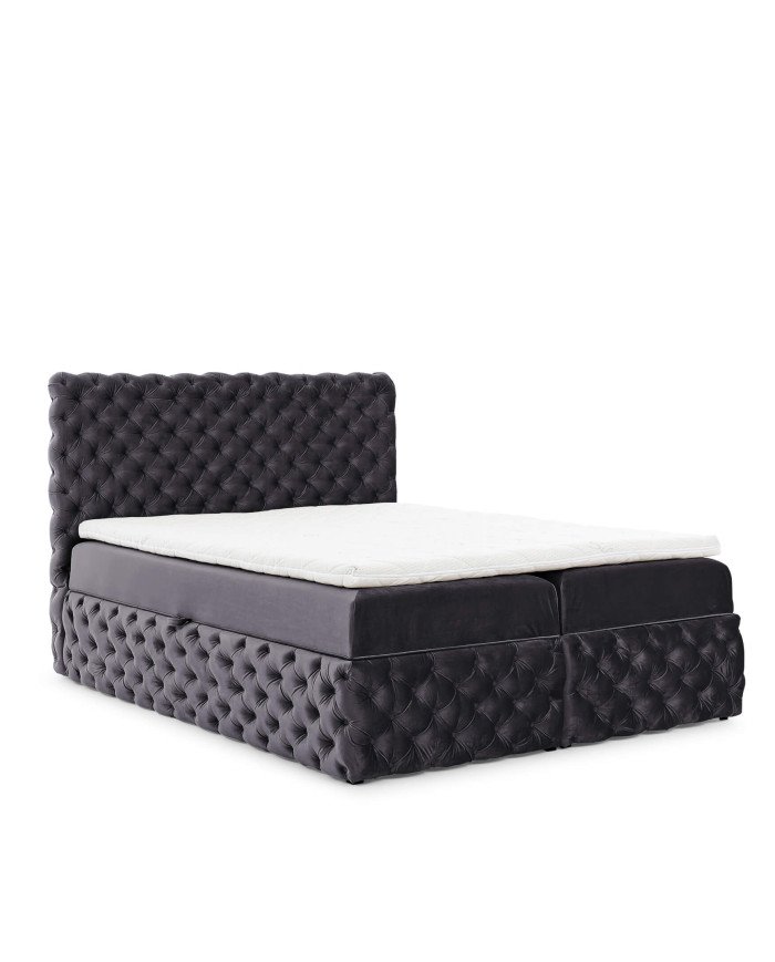 Castel continental bed 120x200, upholstered, mattresses, mattress topper, container - Image 3