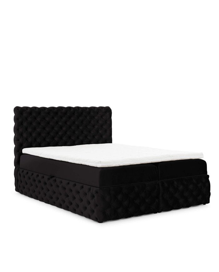 Castel continental bed 120x200, upholstered, mattresses, mattress topper, container - Image 4