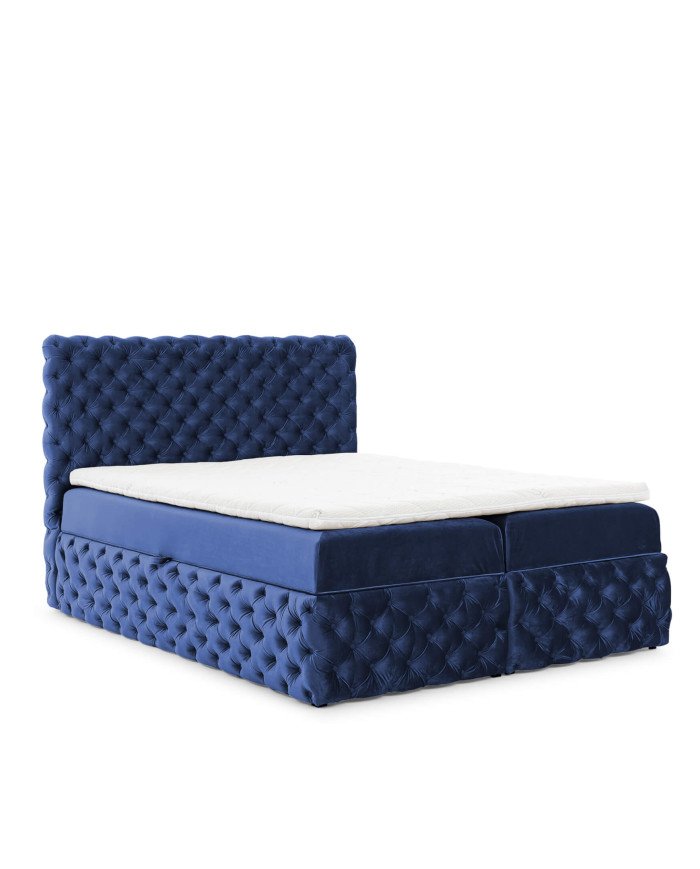 Castel continental bed 120x200, upholstered, mattresses, mattress topper, container - Image 5