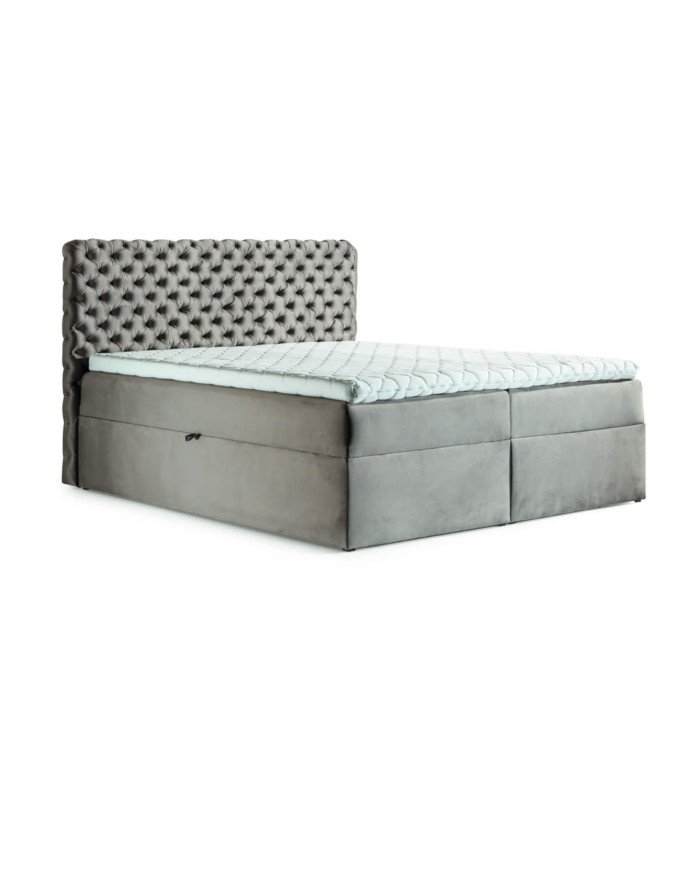 Chesterfield continental bed 200x200, upholstered, mattress, mattress cover, container
