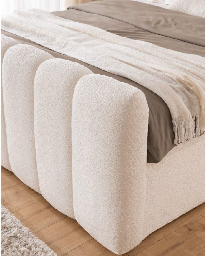 Chloe continental bed 180x200, upholstered, mattress, mattress cover, container - Image 6
