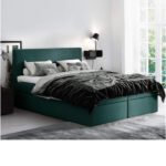 Cosmo continental bed 200x200, upholstered, mattress, mattress cover, container