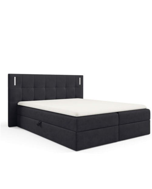 Denver continental bed 180×200, with lighting, upholstered, mattresses, mattress, mattress cover, container