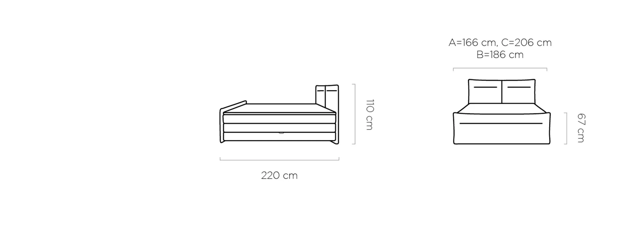 Continental bed Elma 180x200 Gr1 - Image 7